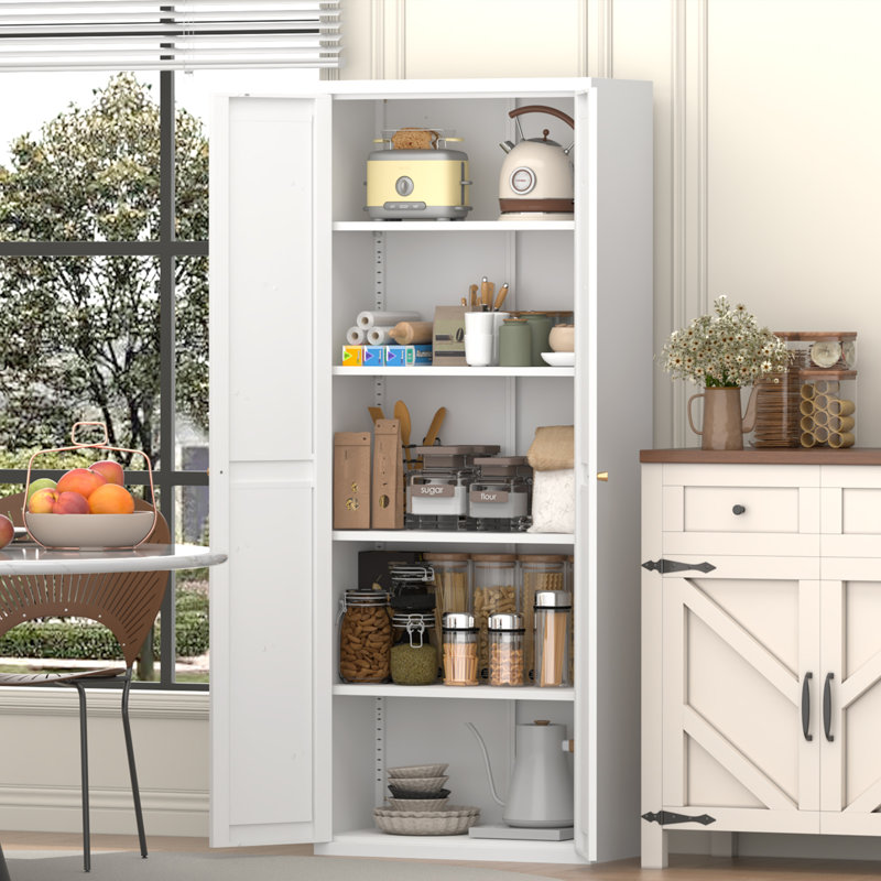 Armoire de rangement réglable en métal 2 portes