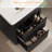 24" Single Bathroom Vanity With Fluted Panel Design And  Ceramic Sink-1108493369