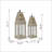 Set Of 2 Ramsey Garden Lanterns, L:10.5X10.5X32"  S:8X8x25"
