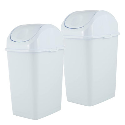 Mini poubelle de bureau avec couvercle pivotant Superio Mini