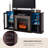  59'' W Fireplace TV Stand w/LED Lights & Smart APP Control, Entertainment Center w/18" Electric Fireplace-155663832