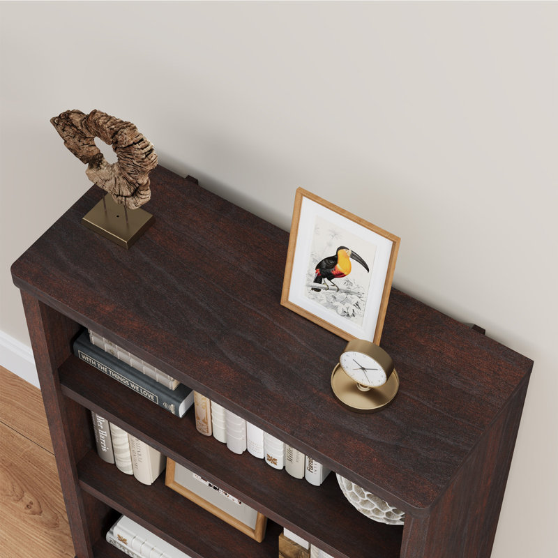 Bibliothèque standard à 3 niveaux H 42 "x l 31" Brusnice, 42" H x 31" W, Cerisier