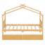 Lit simple en bois avec tiroirs
