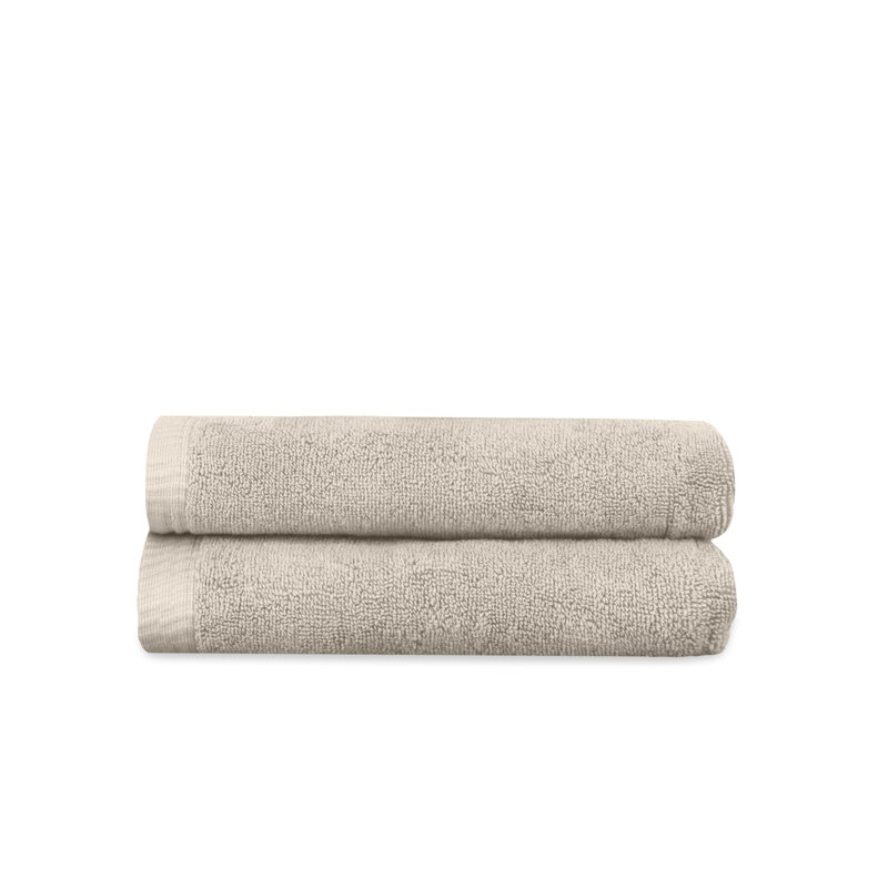 Riviera 2-pc Face Towel Set, Sable