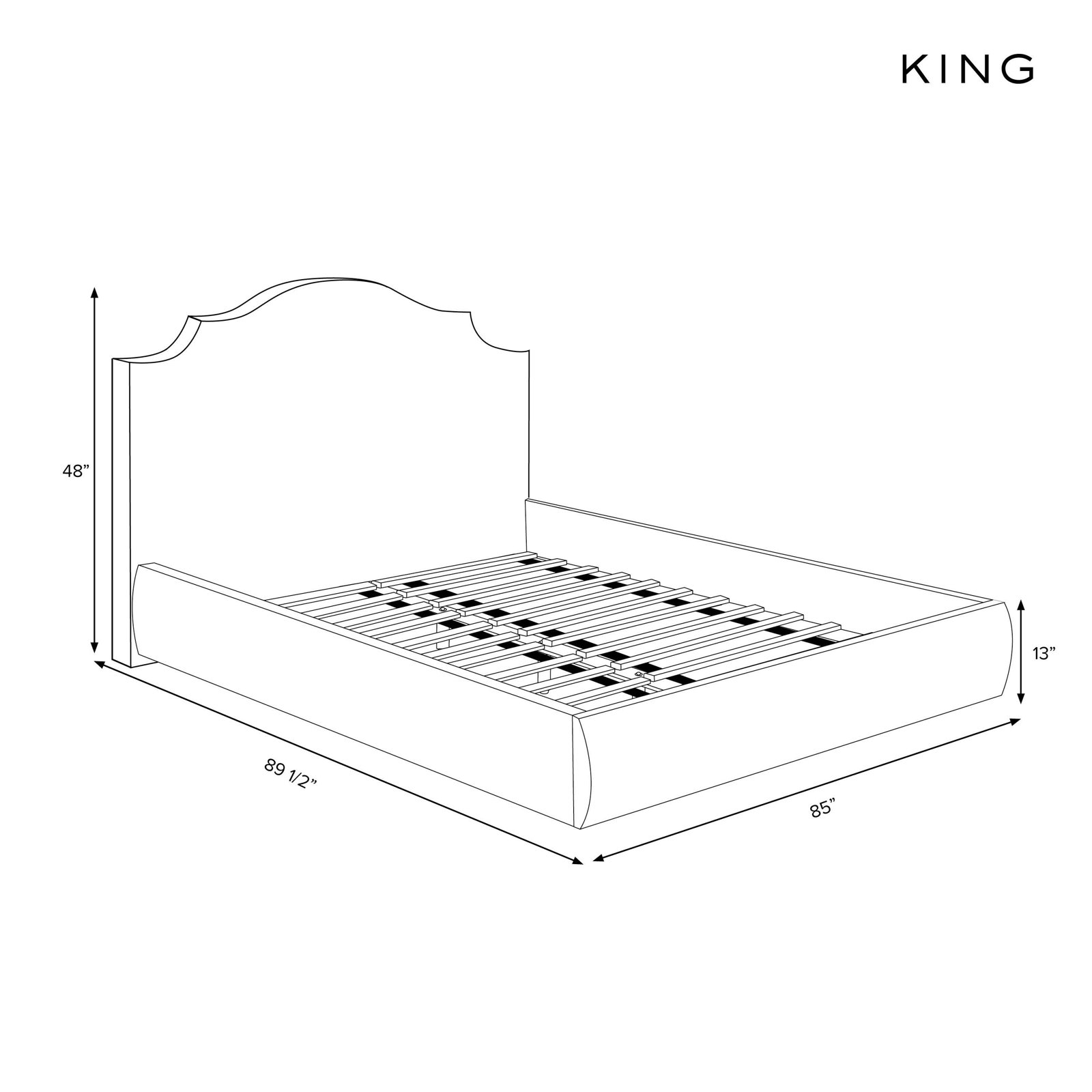 Stoffer Home x Cloth & Co. Cotton Upholstered Bed, Olive Mauve, King