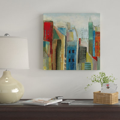 « soleil light city ii, square », impression sur toile