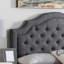 Lit rembourré en lin avec tête de lit réglable et capitonnage à boutons-922422044-922422017