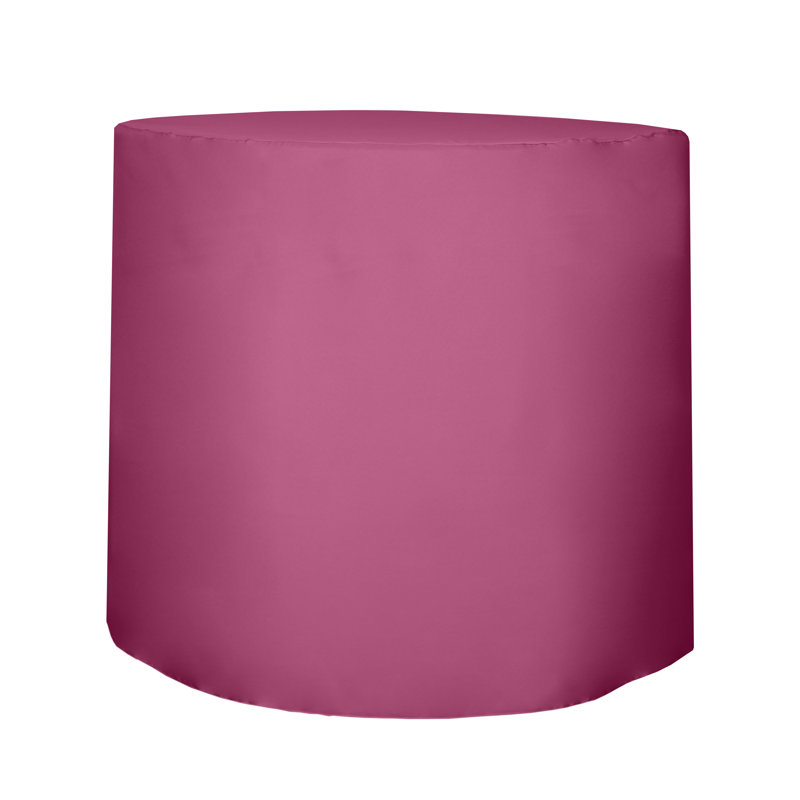 Javin Solid Color Round Tablecloth, Watermelon, 2