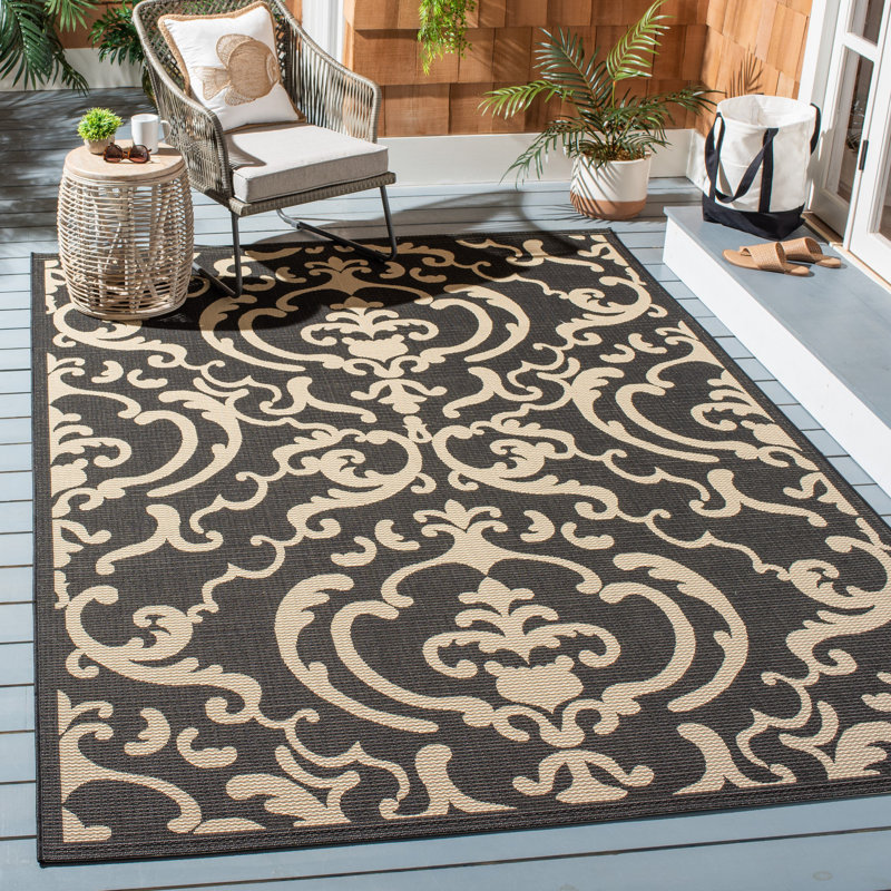Egmund Performance Oriental Indoor/Outdoor Area Rug, Runner 2'3" x 14'