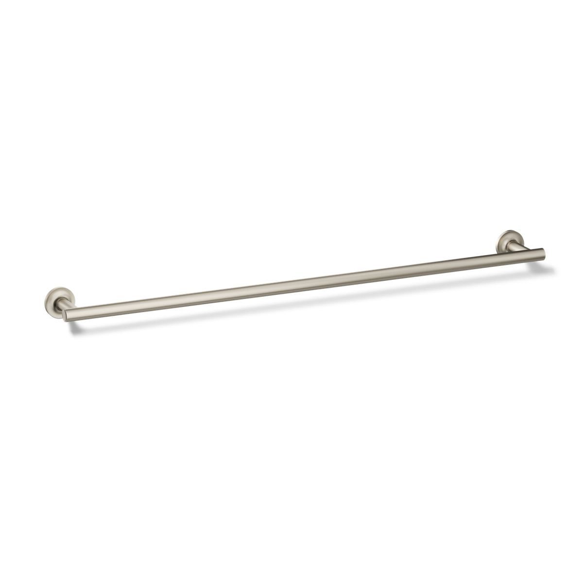 Purist 30" Wall Mounted Towel Bar, Vibrant Brushed Nickel, 1.88" H x 30" L x 3.25" D