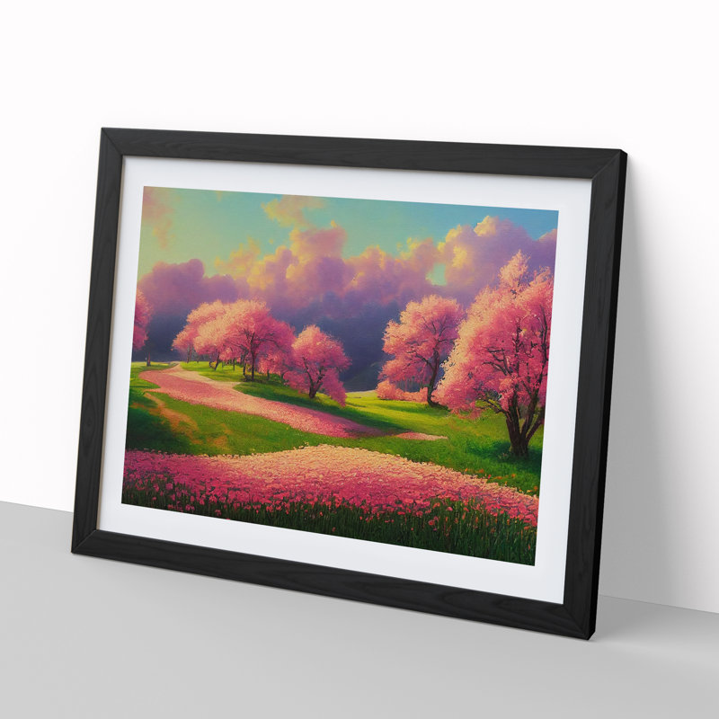 Spring Meadow Landscape - Single Picture Frame Print