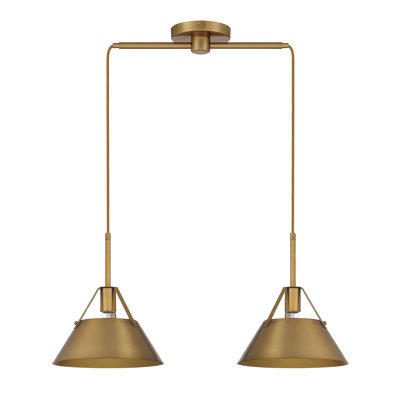 Lustre géométrique unique à 2 lumières Darleen