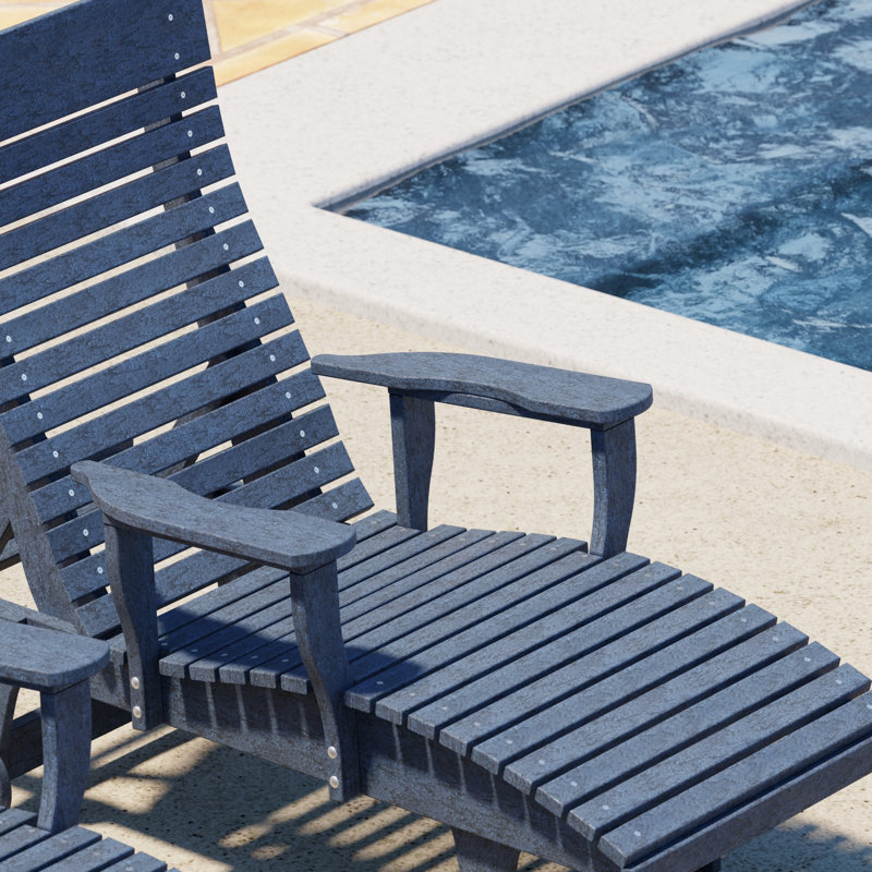 Signature Reclining Chaise Lounge, Patriot Blue