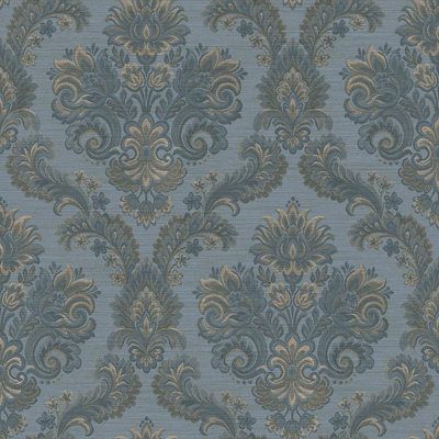 Ornamenta Collection Floral Damask Wallpaper Roll