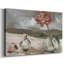 Vase de fleurs roses sur toile tendue IV-2104672622