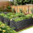 Denishia Belisle 6 ft x 3 ft Galvanized Metal Outdoor Raised Garden Bed Planter Box for Vegetables, Fruits-1357737635-1353615017