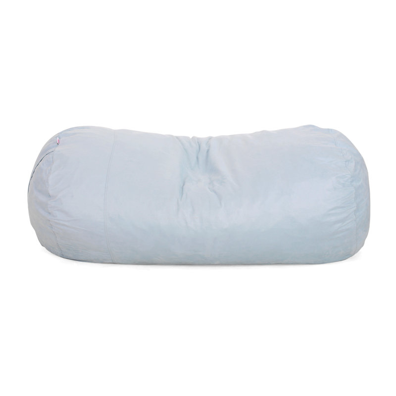 Haricot cylindrique en microfibre 8 pieds Aruba, sac, H 34 po x l 84 po x P 48 po, Microfibre écume de mer
