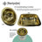 Brightwork Home 17.5'' L Single Bowl Brass Kitchen Sink-4095046