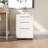 3-Drawer Wide Mobile File Cabinet with Lock-179893300
