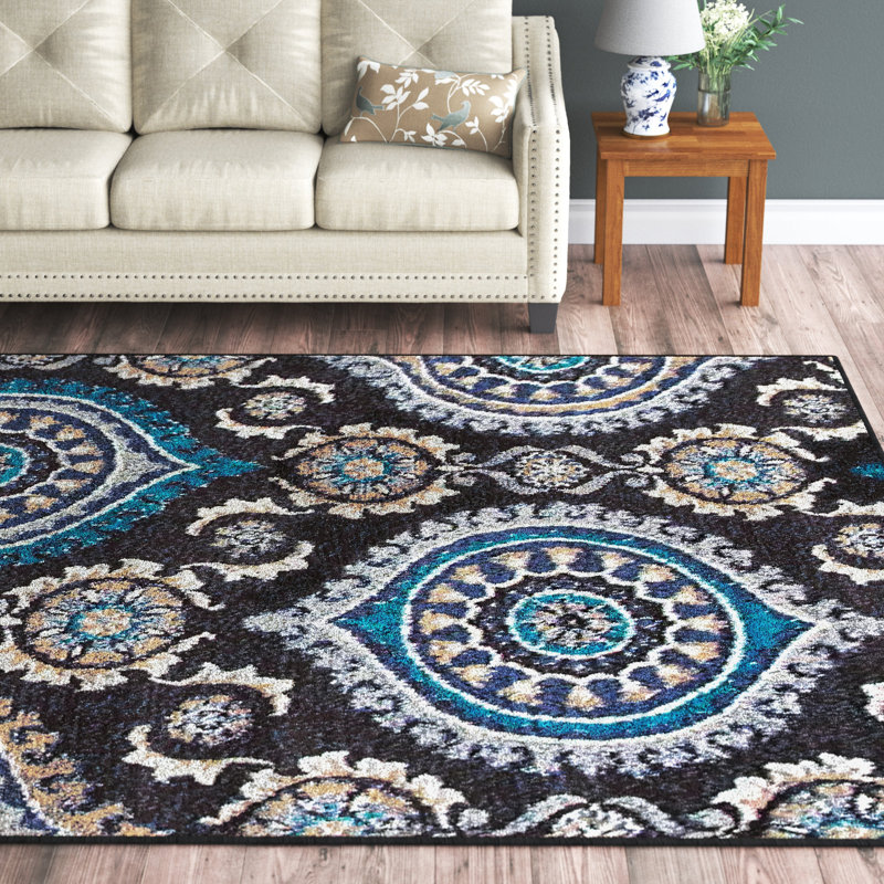 Tapis noir Belfort, Rectangle 5 pi x 8 pi