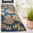 Aireen 133 Area Rug In Blue / Orange-1922409073
