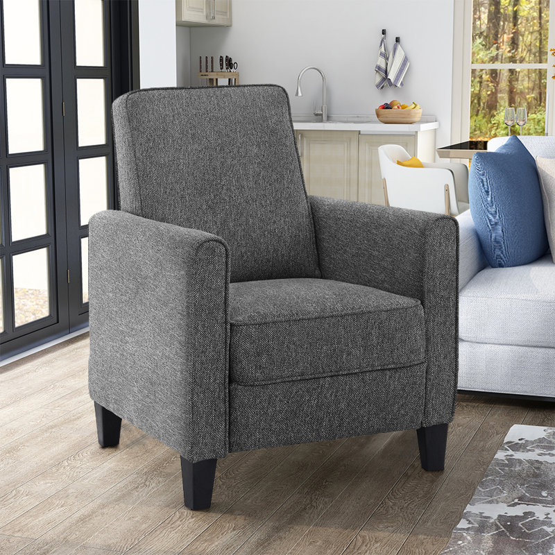 Fauteuil inclinable Mulvane, Lin gris