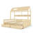 Kids Double Twin House Platform Bed with Shelves and 2 Drawers-959208324