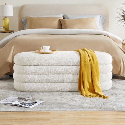 Polyester Upholstered Storage Bench