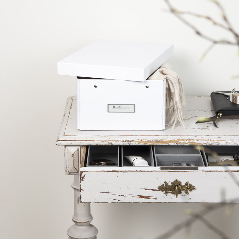 Collapsible Storage Box, White