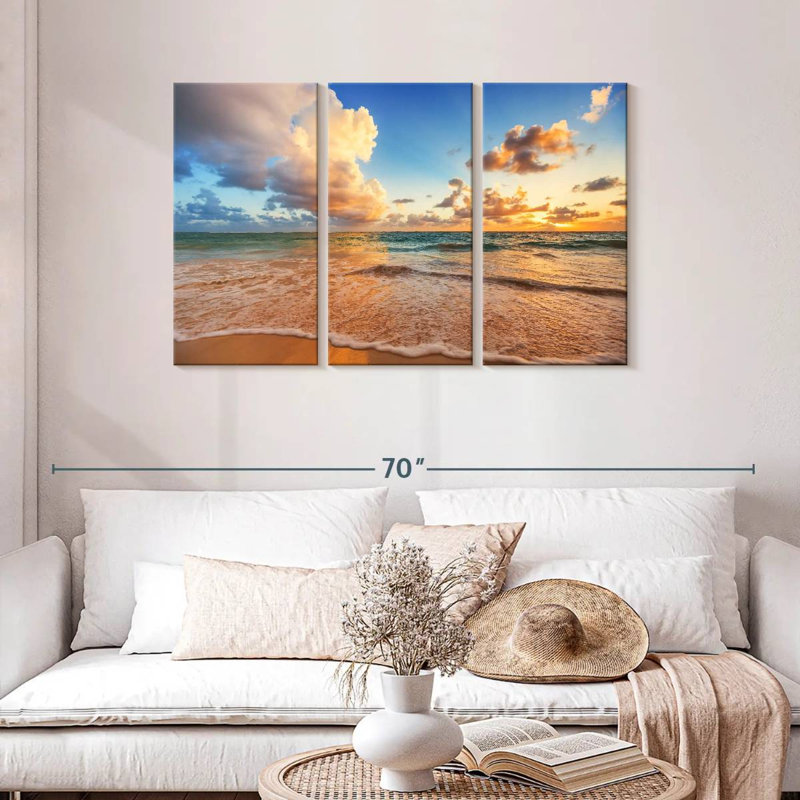 Gillard Relaxing Ocean Wave, H 28 po x l 45 po