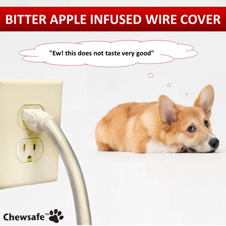 Chewsafe Pet Chewing Resistant Cord Cover - 10 ft Length