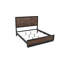 Grand lit de style traditionnel Houston en bois de noyer