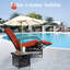 Chaise de patio inclinable avec coussins-896599299