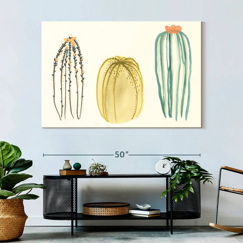 Harnek Funky Succulents III, H 34 po x l 51 po