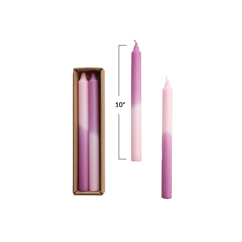 Tall Unscented Twisted Taper Candles