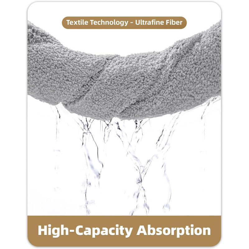 Non-Slip Bath Rug, 60cm W x 110cm L, Light Grey