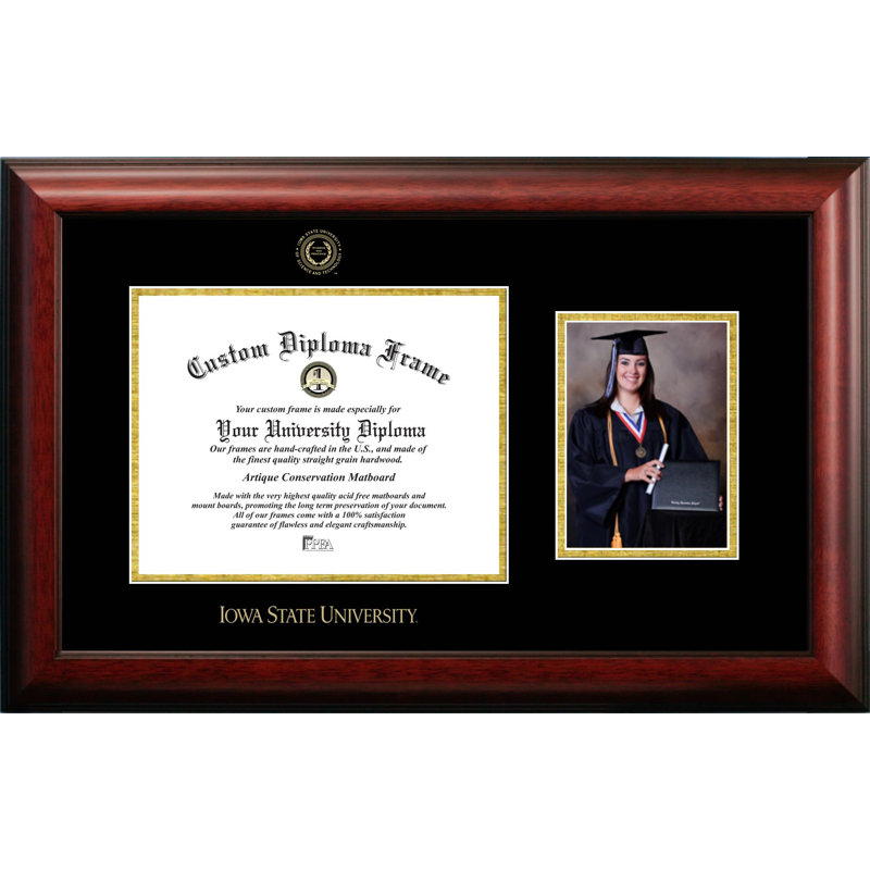 Iowa State University Embossed Diploma Picture Frame