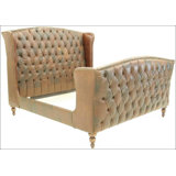 Upholstered Wingback Bed