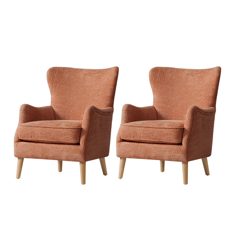 Fauteuil à oreilles 28,5 po Adil, Coral 