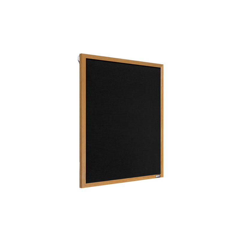 AARCO No Felt Letter Board, 24" H x 18" W, Oak