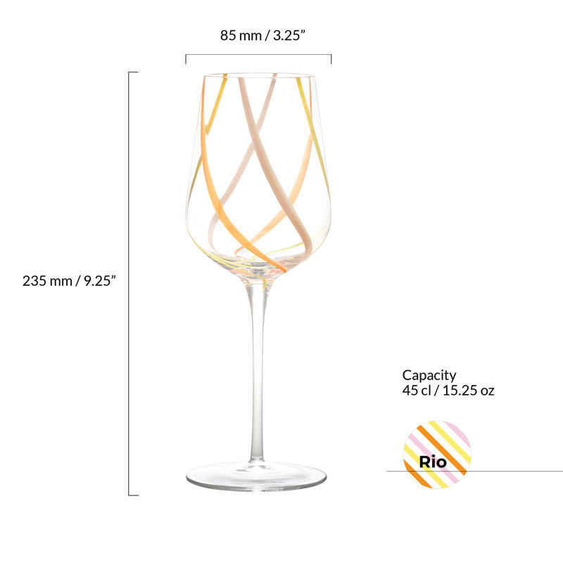 Verres à vin Rio, Agrume