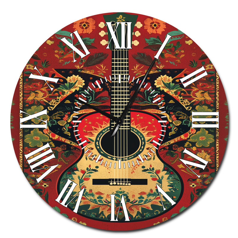 Horloge murale en métal Mariachi, Surdimensionné