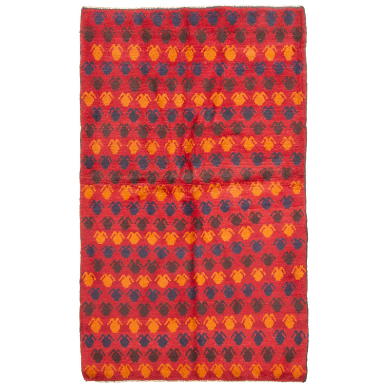 Rizbaft Red Rug 3'8" x 6'2"