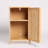 Bathroom Bamboo Storage Cabinet, Freestanding Floor Cabinet With Door And Shelf For Bathroom, Living Room, Bedroom, Hallway, Kitchen