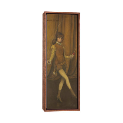 Harmony In Yellow And Gold The Gold Girl – Connie Gilchrist - Wall Art Print - Framed Canvas
