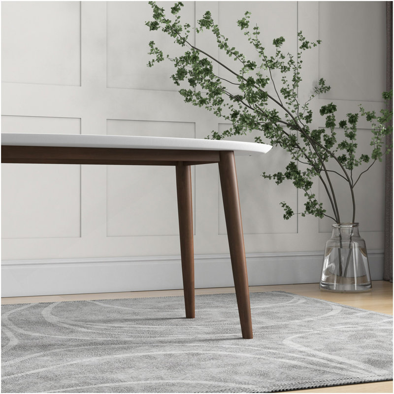 Table de salle à manger Ada, Blanc