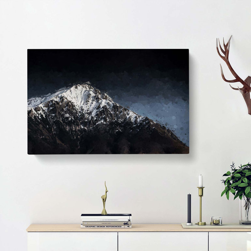 Mountain Top In Italy In Abstract - Wrapped Canvas, 60cm H x 91cm W x 3cm D