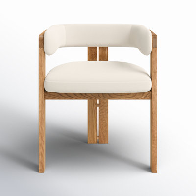 Drossett Armchair In Black With Beige Fabric Seat - Set Of 1 -  Joss & Main, 005BE1B710A74D47BF0B91F13A82FA40