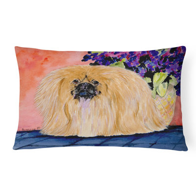 Coussin décoratif intérieur/extérieur pékinois