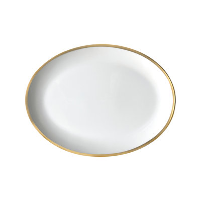 Platinum Edge Bone China Dinner Plate